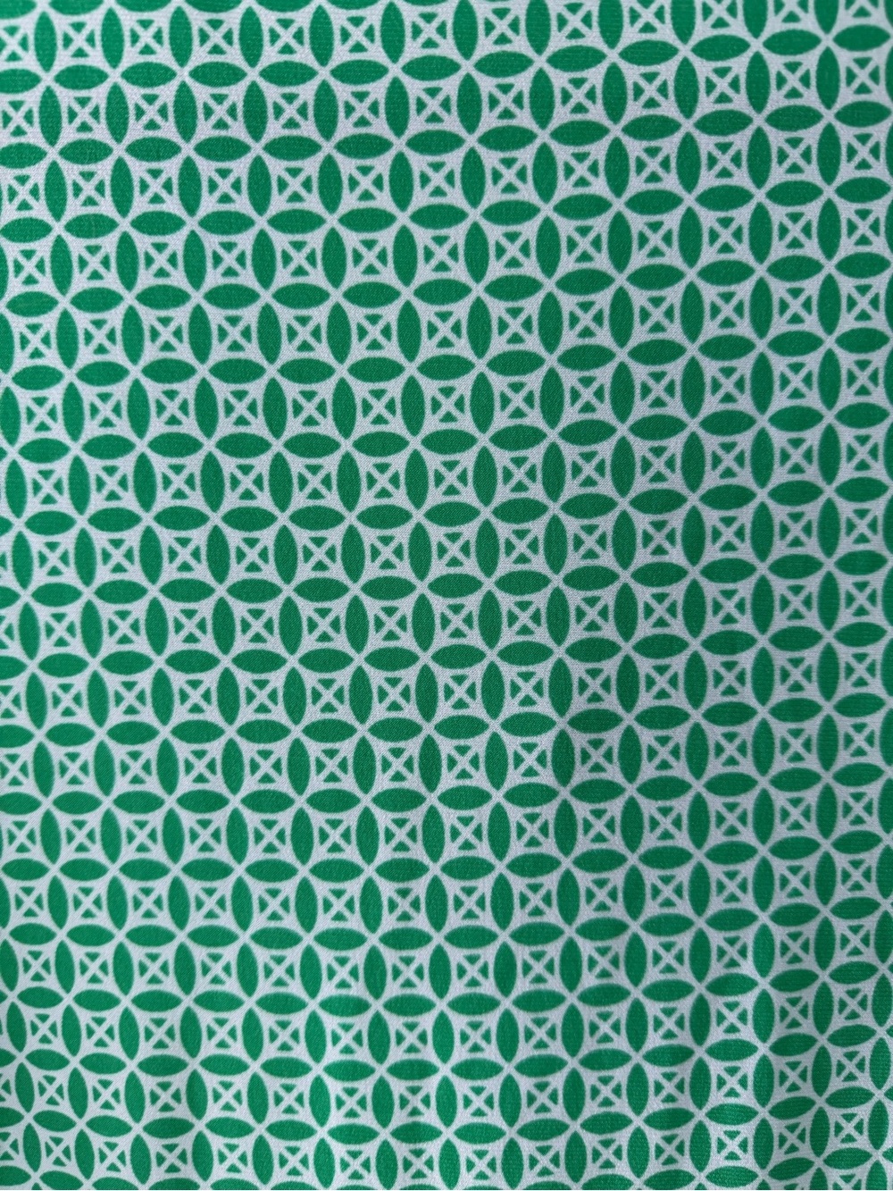 Anne Klein Green Geometric Henley Tunic - Picture 4 of 5